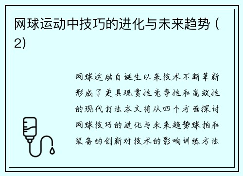 网球运动中技巧的进化与未来趋势 (2)