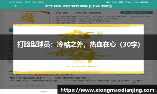 打脸型球员：冷酷之外，热血在心（30字）
